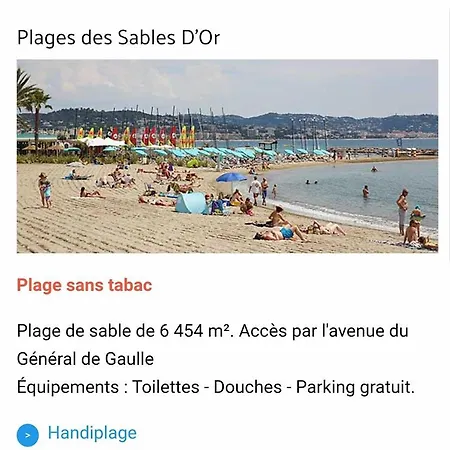 Apartment Cannes Rez De Jardin Avec Piscine Bord De Mer Mandelieu-la-Napoule
